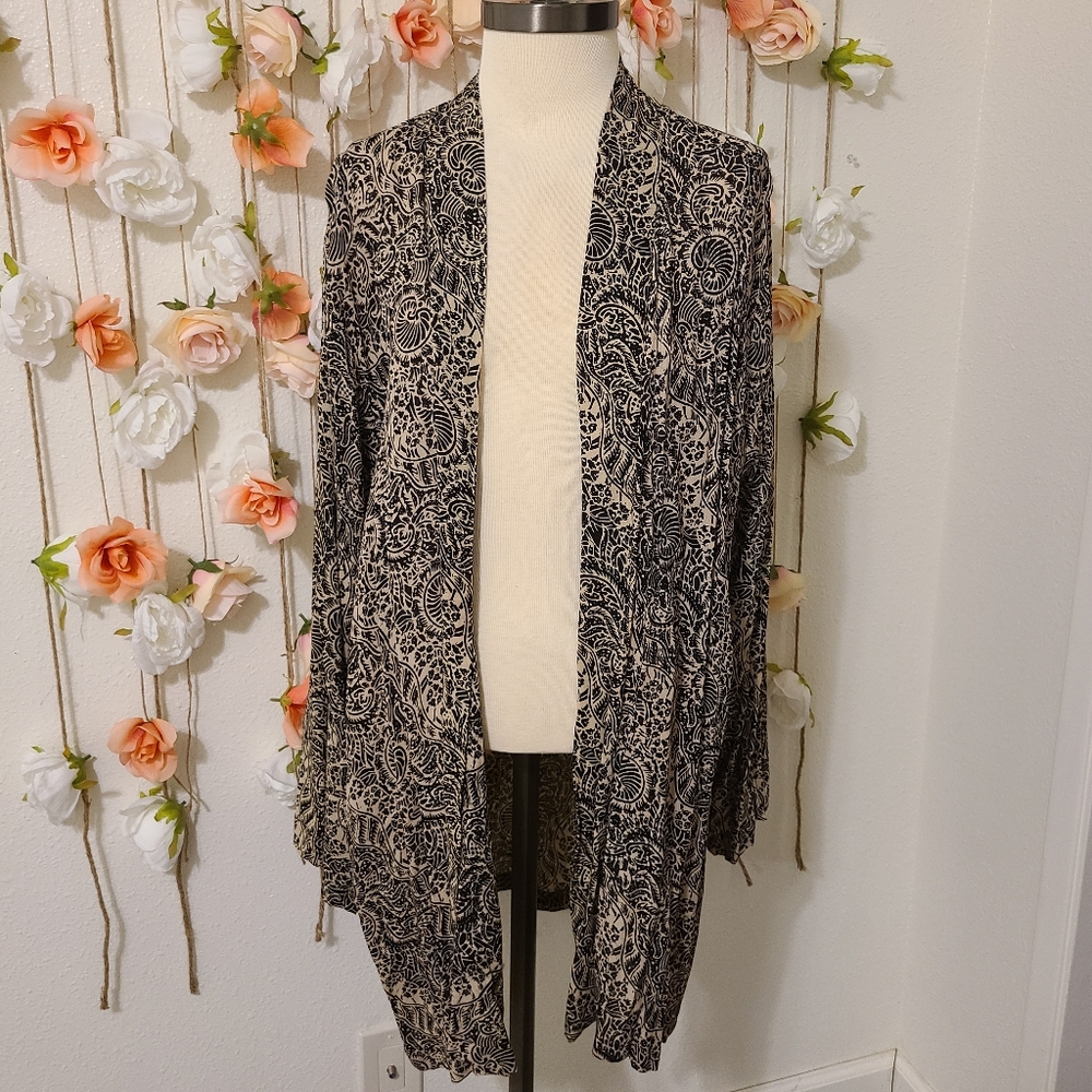 Boho printer styled kimono